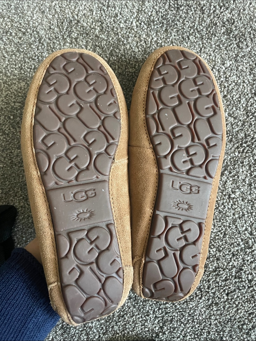 UGG Women's Dakota Slippers in a chestnut suede - Picture 3 of 4